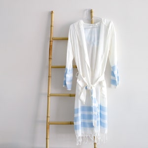 Bamboo turkish hooded bathrobe, Kimono robe, bridal party robe, Dressing gown, Bathrobes for woman & for men, Beach, spa robes, Gift her him