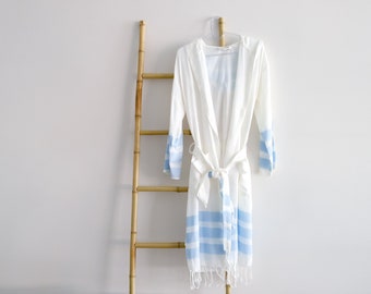 Bamboo turkish hooded bathrobe, Kimono robe, bridal party robe, Dressing gown, Bathrobes for woman & for men, Beach, spa robes, Gift her him