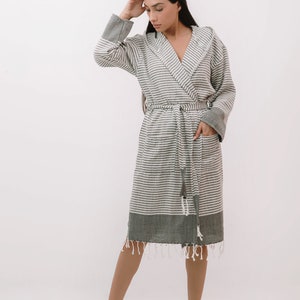 Bamboo Turkish bathrobe, Kimono robe, Bridal party robes, Dressing gown, Bathrobes for woman & for men, spa robes, Mother's Day Gift image 7