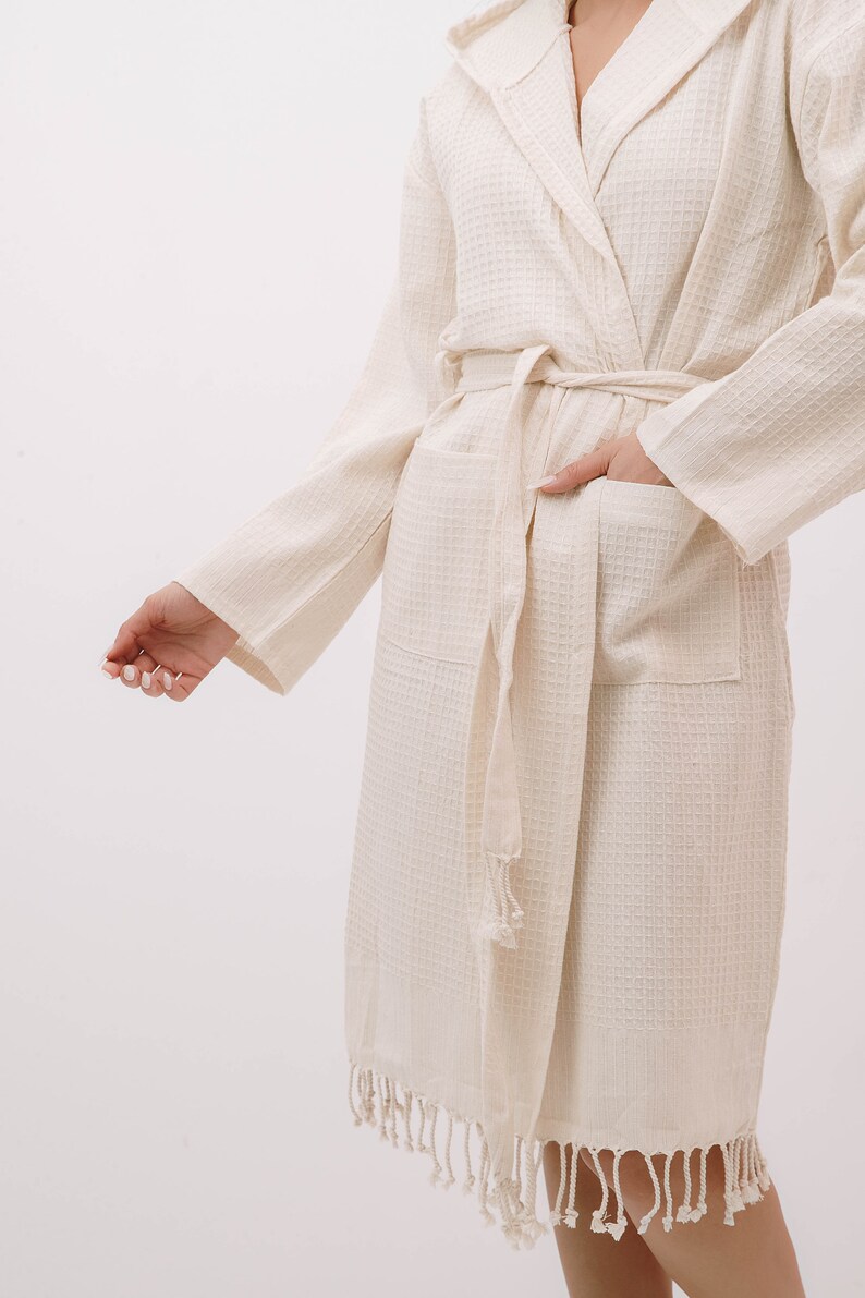 Alan Pendergrass Robes Kimono Ruffle Cover Up's in White