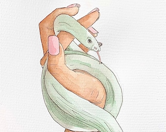 Intertwined - Original Watercolor Painting