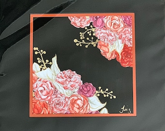 Floral Bouquets - Matted Watercolor Print
