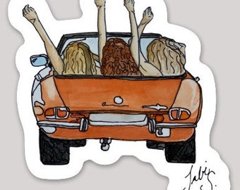Girls Trip - Original Watercolor Sticker