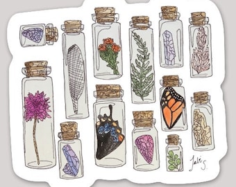 Message In A Bottle - Original Watercolor Sticker