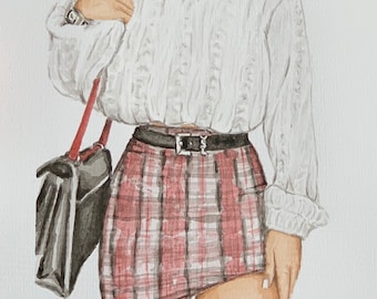 Sweater Weather - Original Watercolor Painting