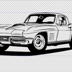 1967 Corvette Sting Ray SVG File