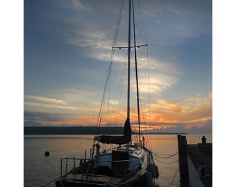 Ruhiger Sonnenuntergang, Door County, Wisconsin