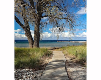 Bayside Pathway nach Serenity, Door County, Wisconsin