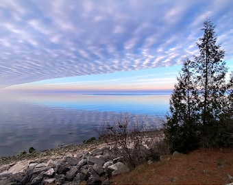 Reflektierte Wolkenbank, Halbinsel State Park, Door County, Wisconsin