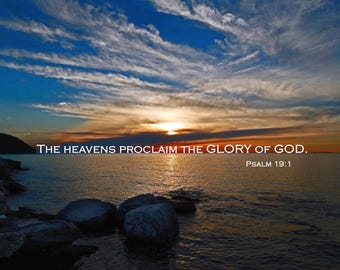 Door County Sonnenuntergang - Psalm 19
