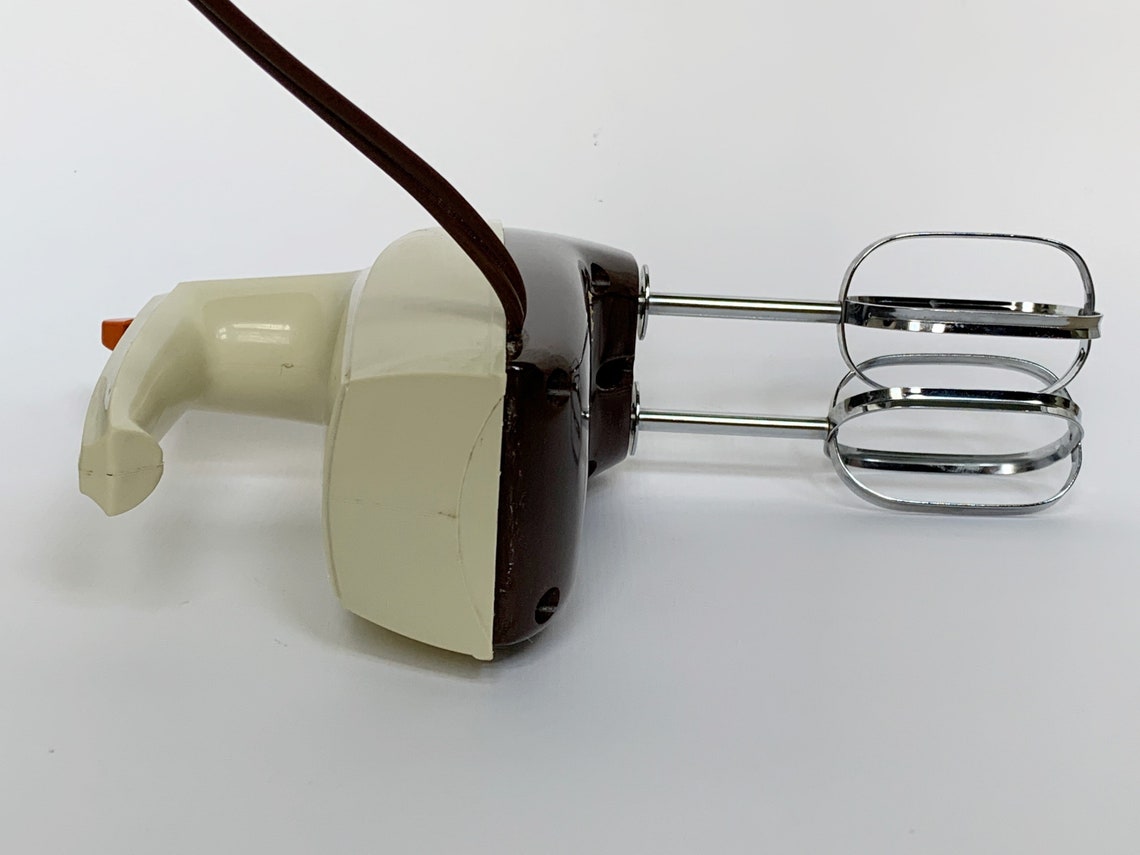Vintage Mid Century Sunbeam Handheld Mixer 1970s Etsy