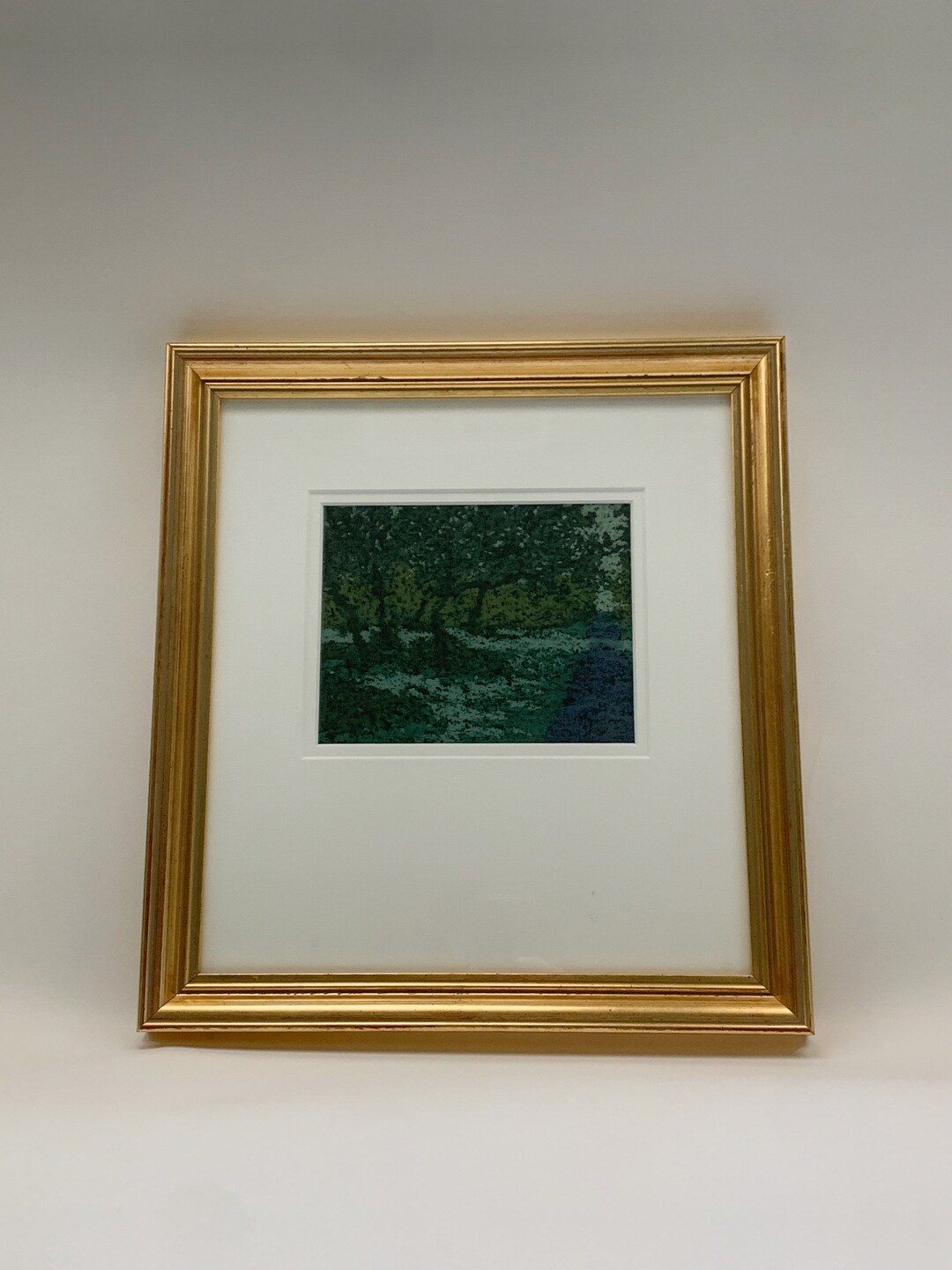 Pastel Woodland Landscape by Banister Pope 1994 Etsy