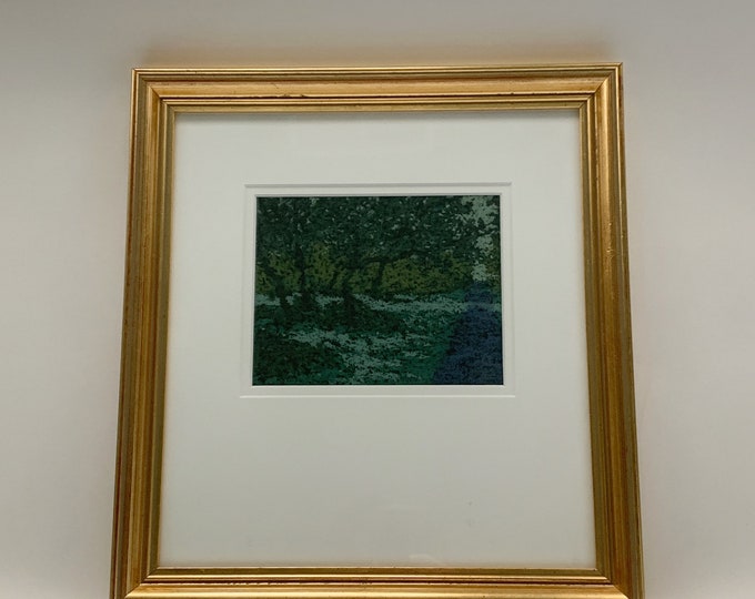 Pastel Woodland Landscape by Banister Pope 1994 Etsy