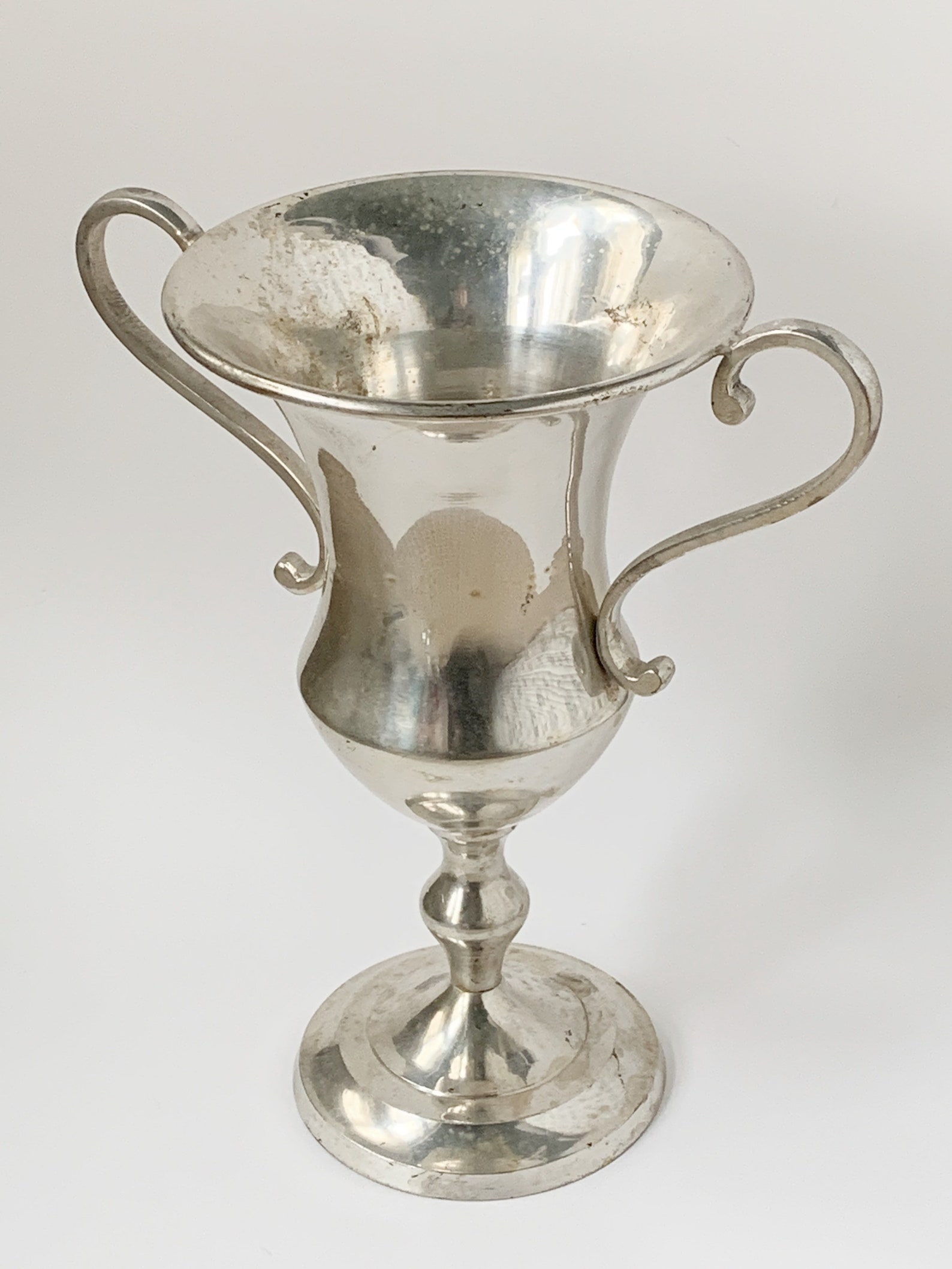 Vintage Set of 2 Silver Florist Vases 1970s Etsy