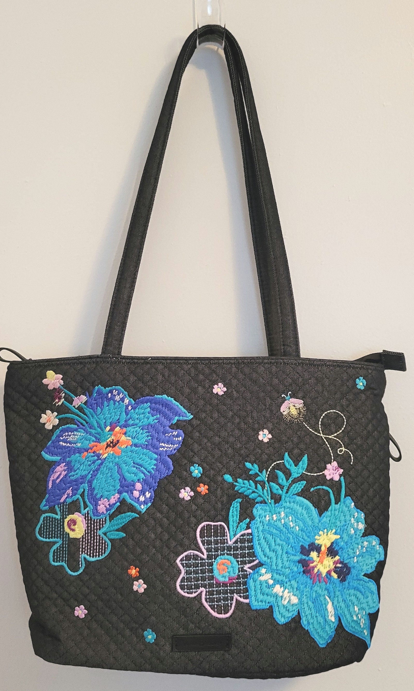 Vera Bradley Denim Floral Tote Etsy UK