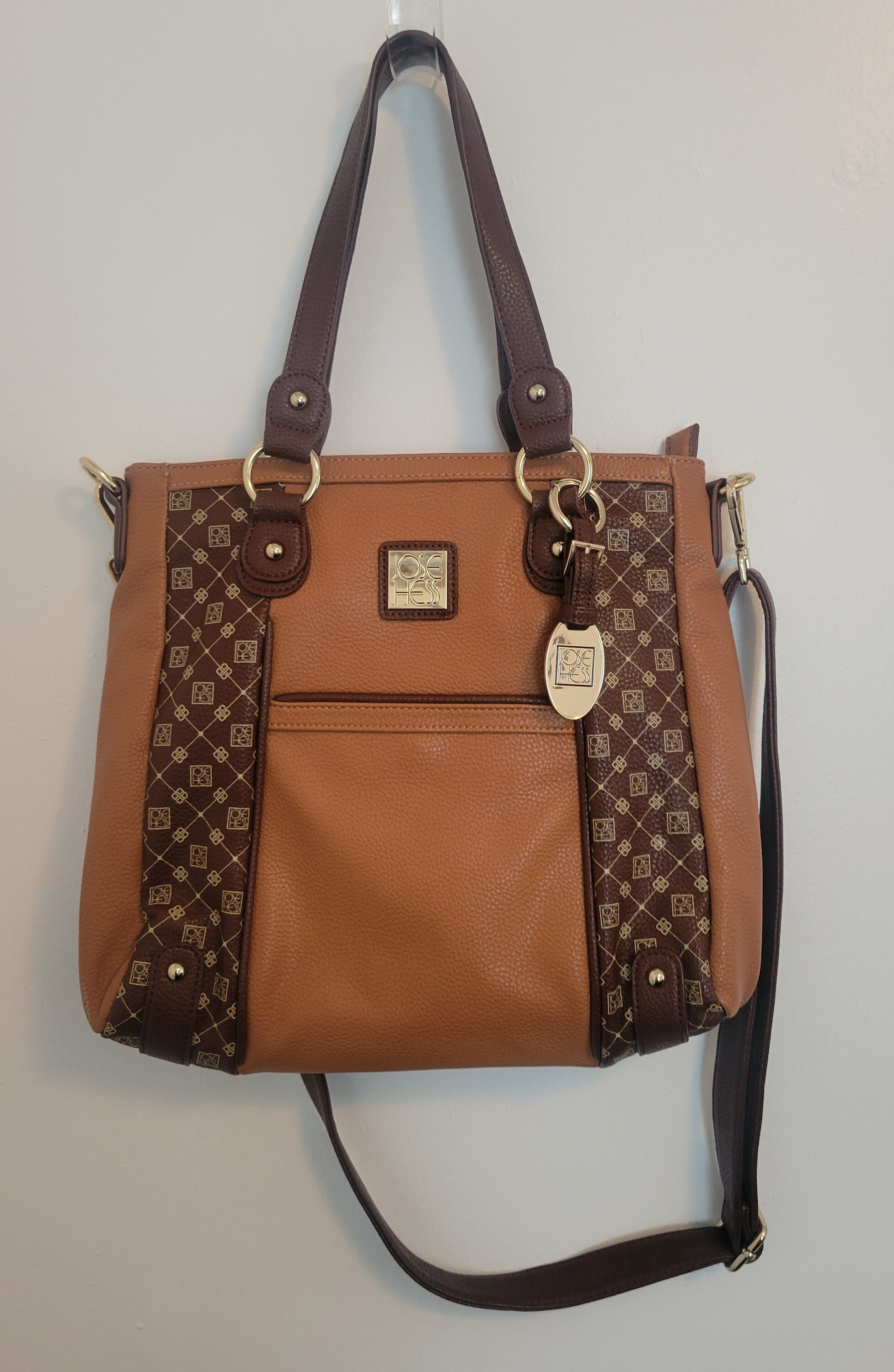 Jose Hess Bag Jose Hess Handbag Purse Extra Large Satchel Bag W/dust Cover  main image 2