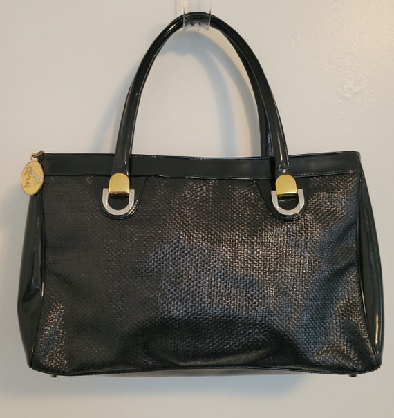 Classic Koret Black Handbag with Red Lining - image 2