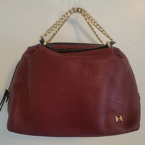Cartera de cuero Heritage de Halston