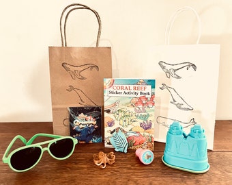 Beach Ocean Summer Sea Creature Whale Shark Fish Birthday Party treat bags favors