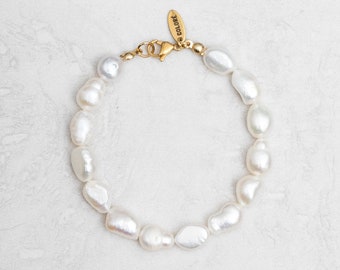 TORVA BRACELET • Freshwater pearl bracelet • Handmade in LA