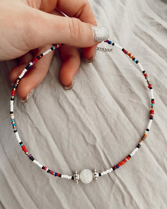 Buy beaded necklace online deals