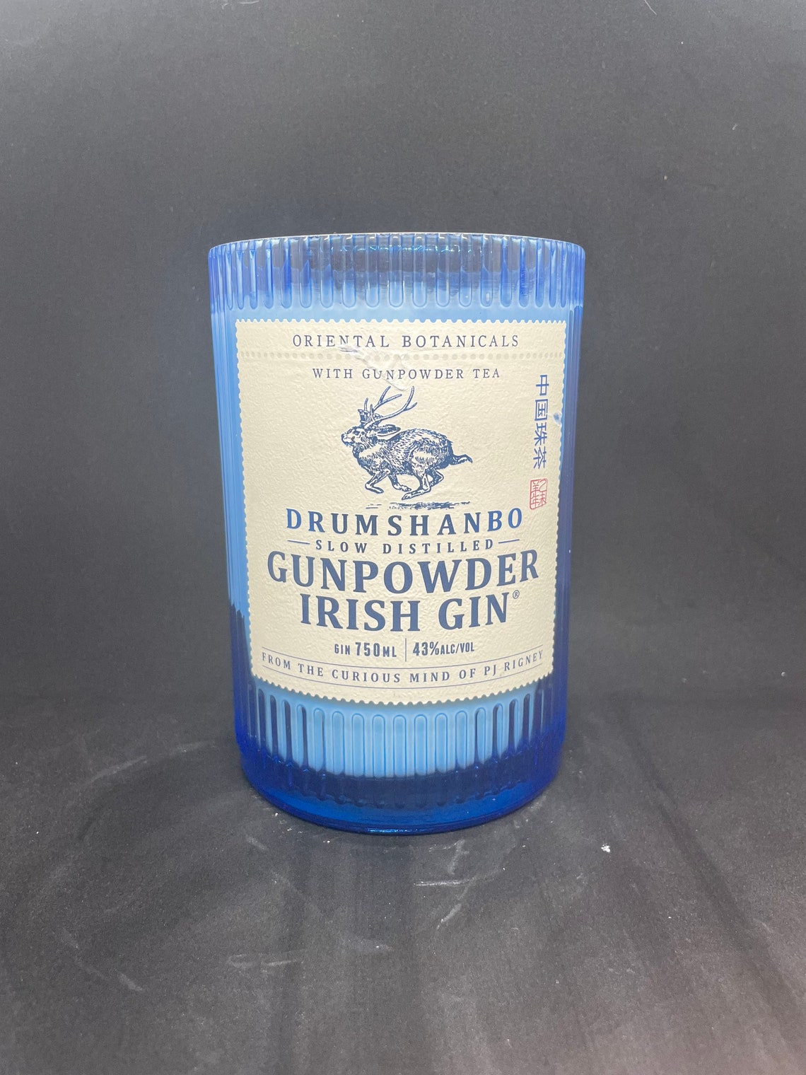 Candle Gunpowder Dry Gin bottle liquor gift Wesleys | Etsy