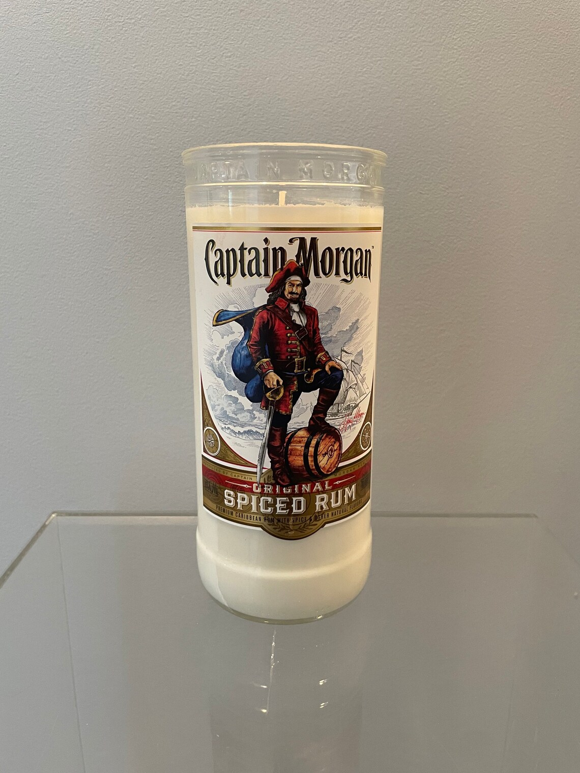Candle Captain Morgan spiced rum Rum bottle liquor gift | Etsy