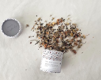 Quiet Whispers / Té de hierbas orgánico / Elaborado artesanalmente en pequeños lotes / Sin cafeína