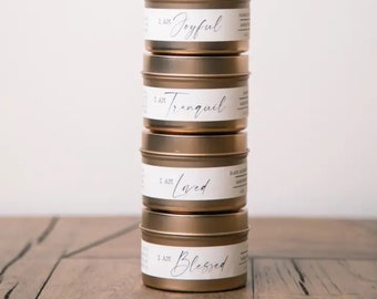 Artisanal Candle:  Soy Blend, Handpoured by Women Survivors | Build Your Own Gift Box Item