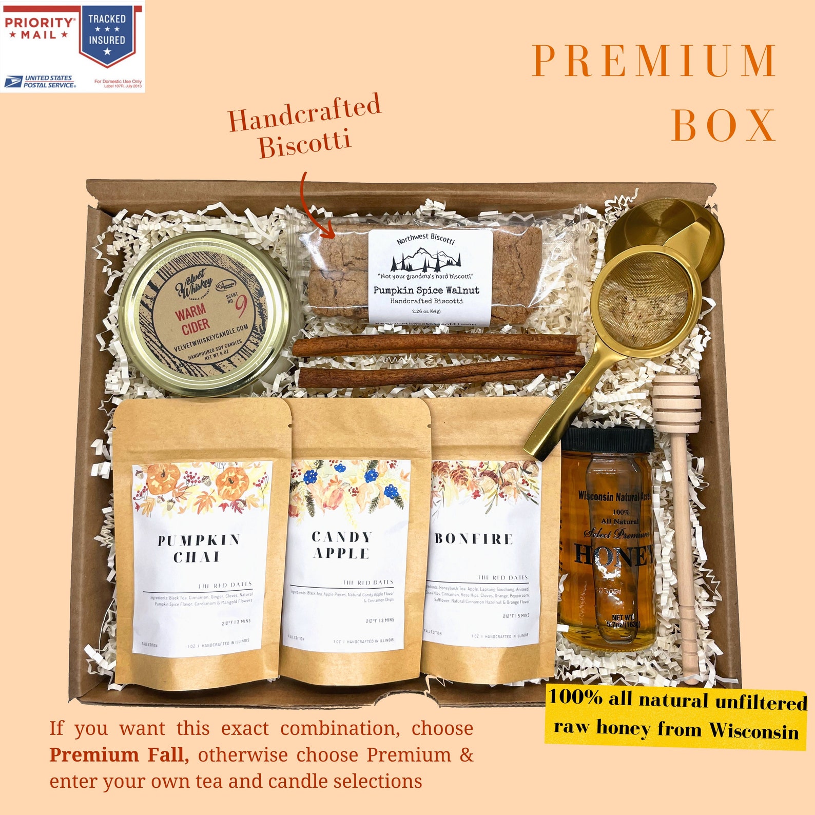 Organic Herbal Tea Sampler Gift Box Cold Brew Teas Candle Etsy