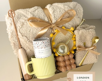 Housewarming Tea Gift Box | Cozy New Home Care Package with London Fog Kit | Moving Gift for Her or Him