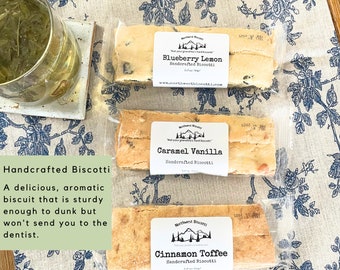 Handcrafted Biscotti - Build-A-Box Add-On to Organic Herbal Tea Gift Box | Small Batch, Artisan |