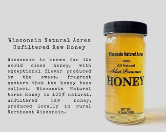 Wisconsin Pure Raw Unfiltered Honey: Natural Sweetener for Tea