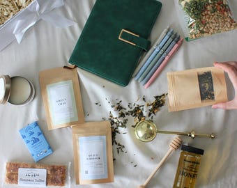 Crea tu propia caja de regalo: caja base / té de hojas sueltas mezclado a mano en lotes pequeños