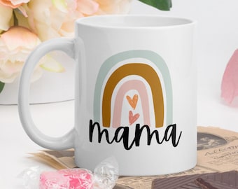 New Mom Rainbow Mug | New Mama Gift Coffee Mug | Mom Coffee Mug | Gift for New Mom | Baby Shower Gift | New Baby Gift | Gift for Mom