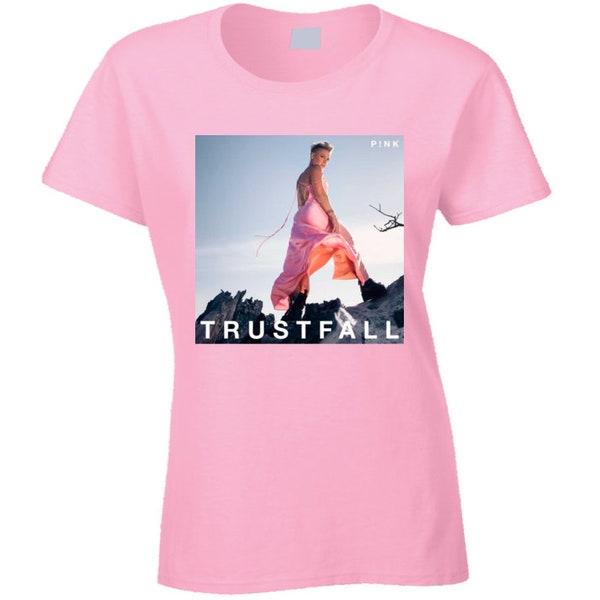 T-shirt femme rose, chanteur, artiste, Trustfall, Tour