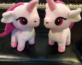Handmade Plush Unicorn: Personalize colors!