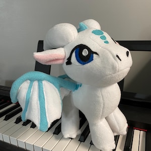Handmade, Made to Order Dragon Plush: Personalize!! Ice
