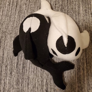 Handmade Plush Yin & Yang Koi: Personalize colors!