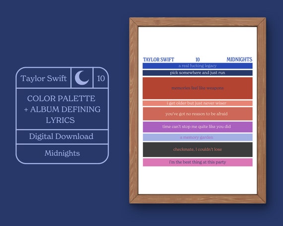 Taylor Swift Bejeweled Lyrics Print Taylor Swift Inspired - Portugal
