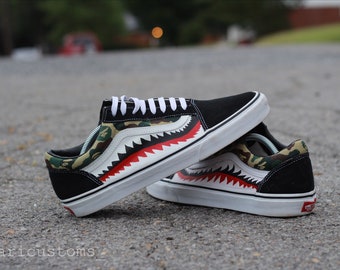 bape vans red