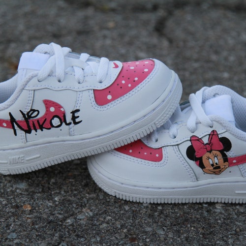 Minnie Mouse Custom Air Force 1s af1s - Etsy Canada