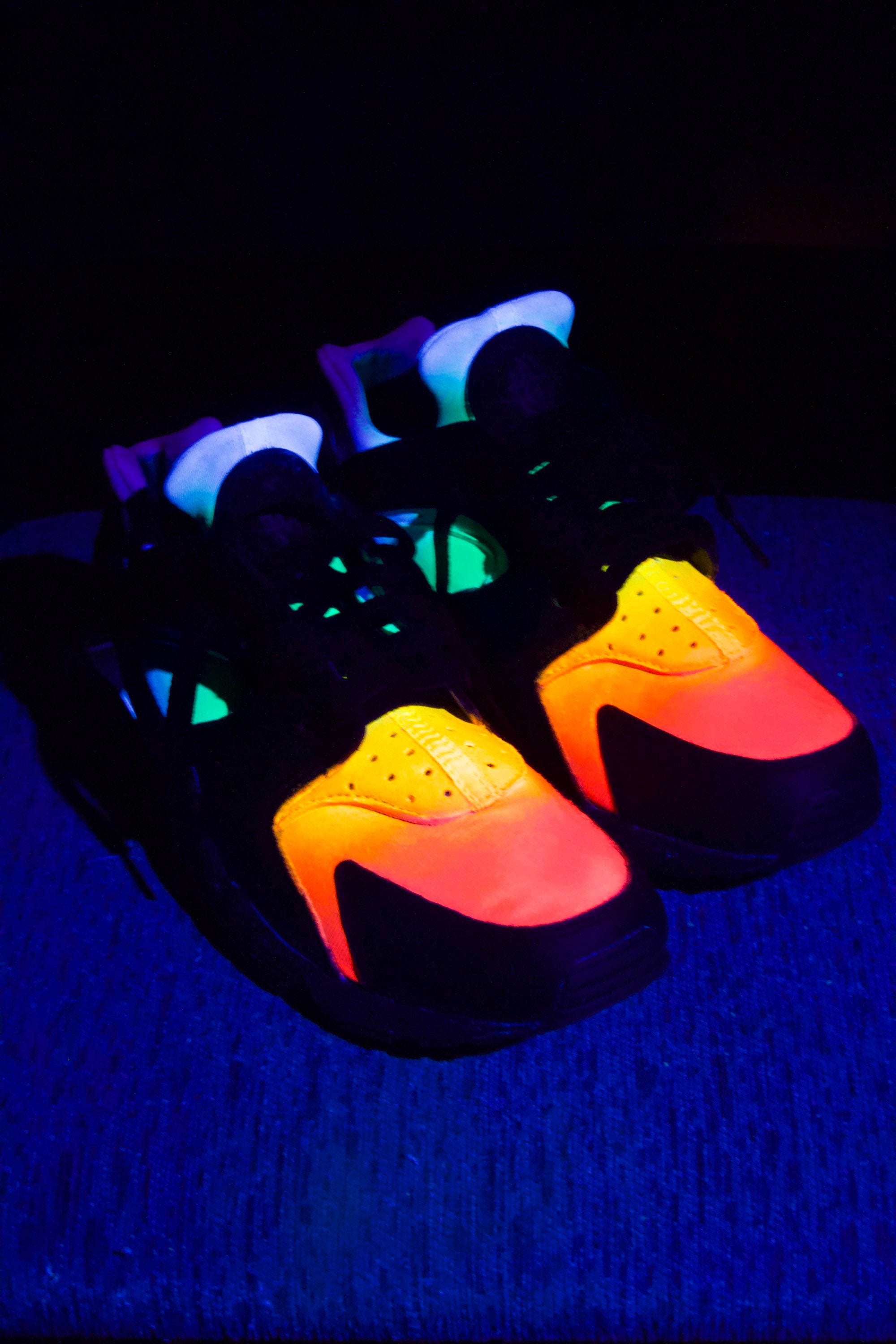 custom rainbow huaraches