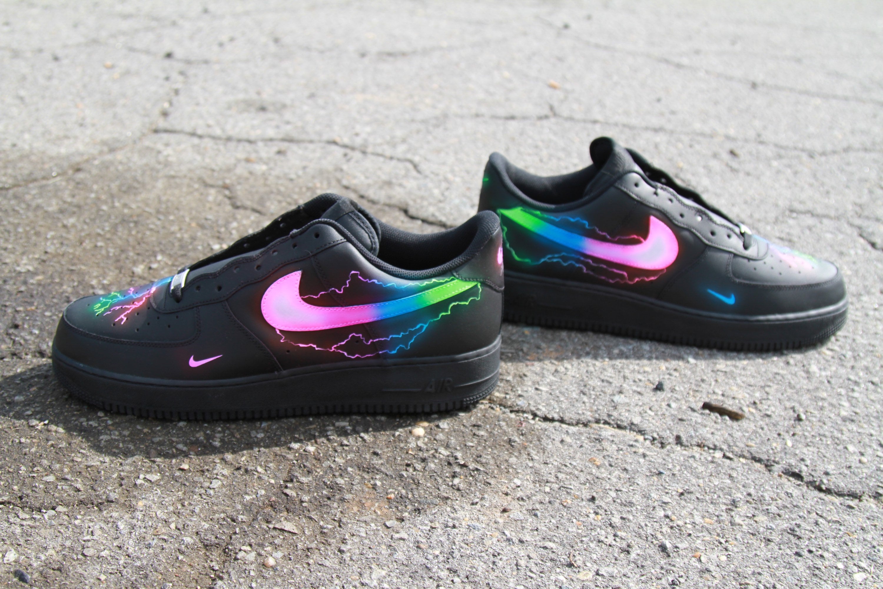 Custom Colored Air Force 1 Drip Swooshes – Shoe Fury