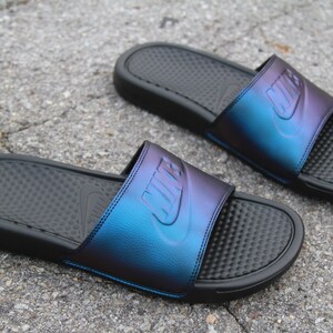 holographic nike slides