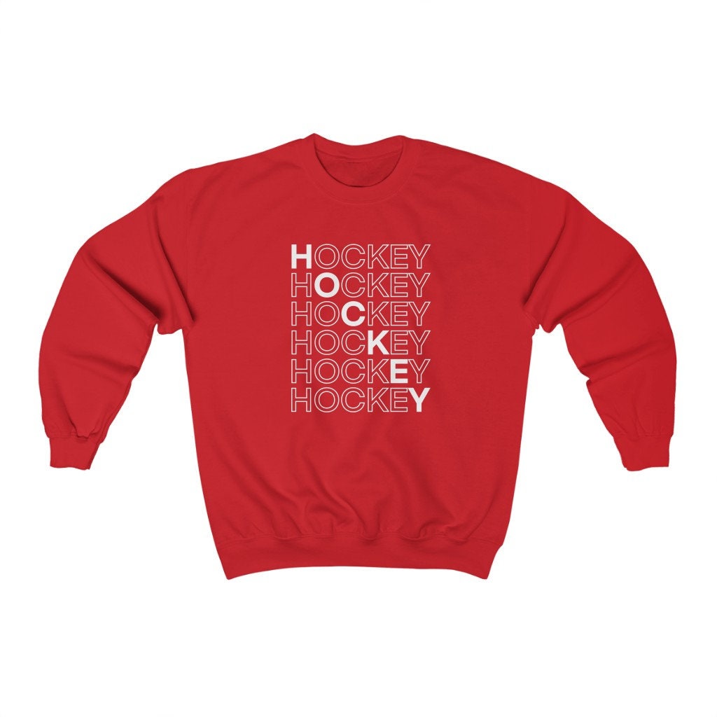 Hockey Sweatshirt, Hockey Mom Sweater, Cosy Winter Sweatshirt Etsy.de