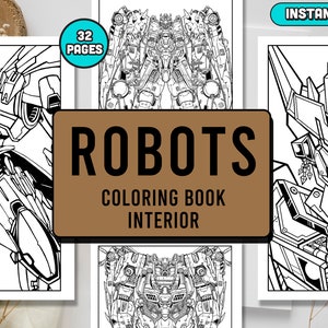 Laminated Retro Robot Coloring Poster For Kids Family Activity Creative Fun  Children Cute Color Your Own Poster Dry Erase Sign 24x36 - Poster Foundry