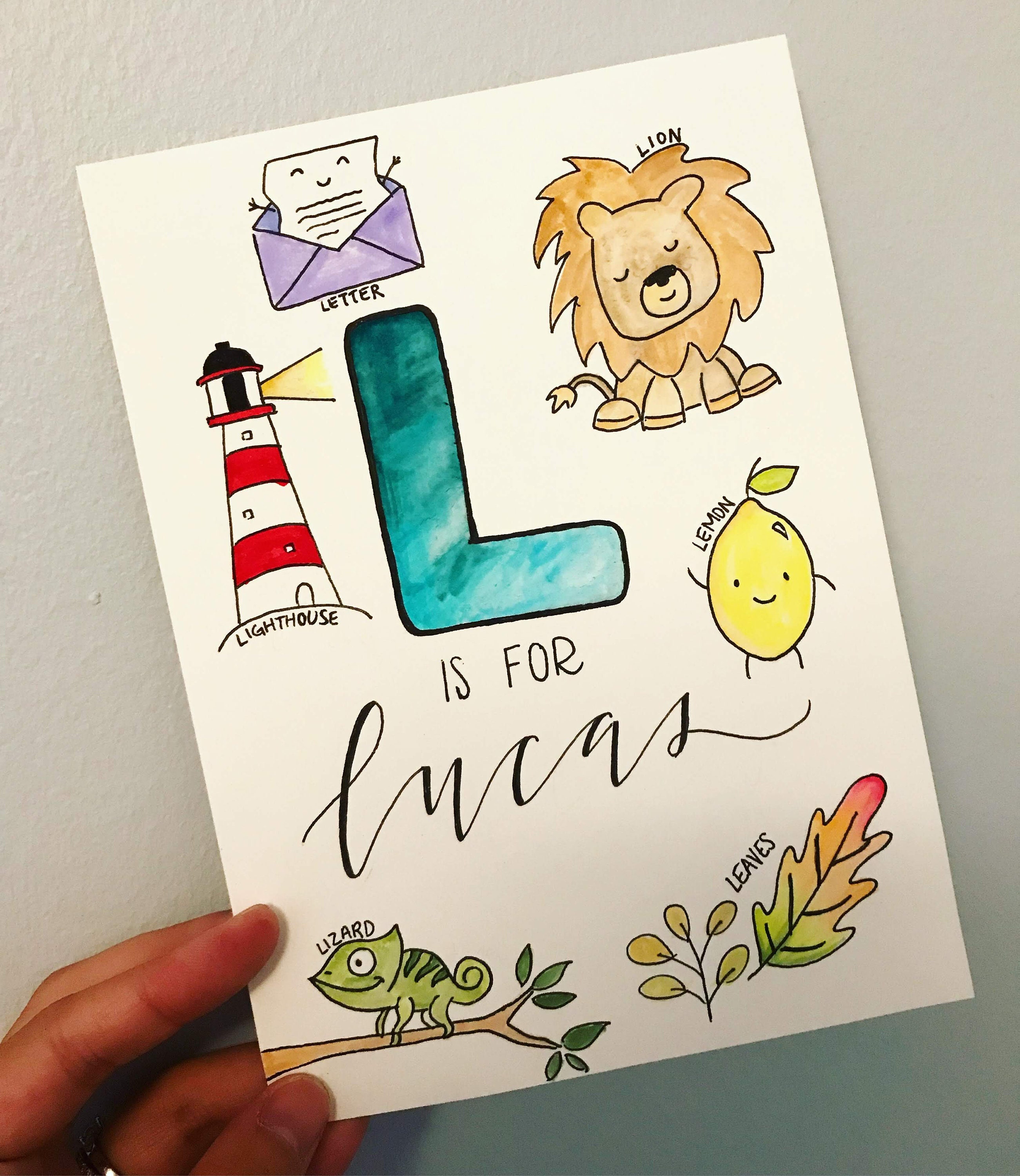 Personalized Baby Name Art Custom Baby Name Print Nursery Etsy