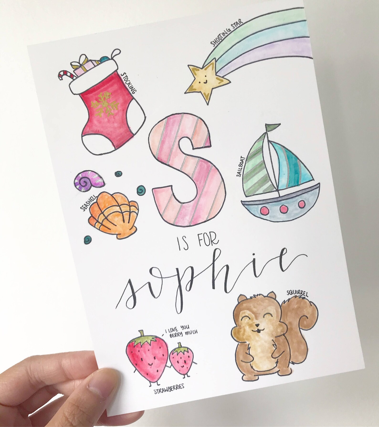 Personalized Baby Name Art Custom Baby Name Print Nursery Etsy