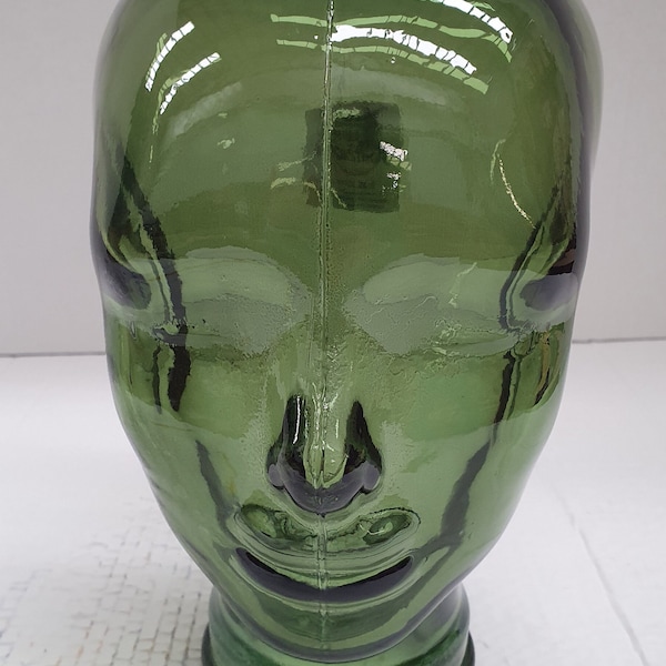 Glass Mannequin Head *Many Different Colors *Life Size 11.5" Tall * while they last *